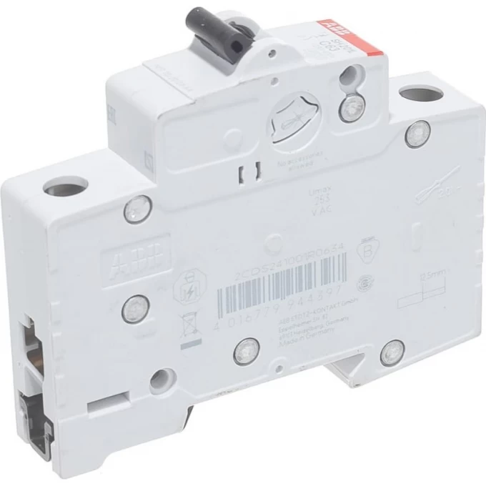 Выключатель автоматический модульный ABB 63А С SH201L 4.5кА 2CDS241001R0634 Выключатель автоматический модульный ABB 63А С SH201L 4.5кА 2CDS241001R0634